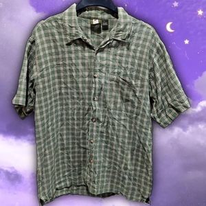 Vintage Y2k Plaid Buttoned Men's Shirt